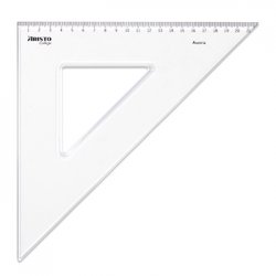 Esquadro Plástico Cristal 45G-30cm Aristo Geocollege AR23430 1931051