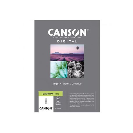 Papel 180gr Foto Canson Everyday Matte A4 50 Folhas 1084340