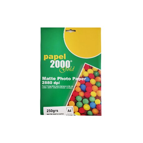 Papel 250gr InkJet 2000 A4 Foto Matte - 20 Folhas 181Z17989