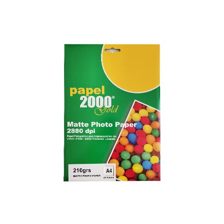 Papel 210gr Fotografico Matte A4 p/ InkJet 20fls 181Z17993