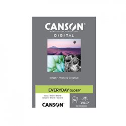 Papel 200gr Foto Canson Everyday Glossy 10,2x12,5cm 50 Folha 1084338