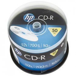 CD-R 700MB 52x HP Spindle 50un HPCRE00017-3