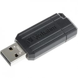 Pen Drive USB-A 2.0 16GB VERBATIM PINSTRIPE Preto VER49063