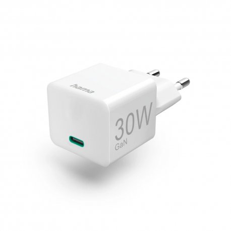 Carregador USB-C PD/QC/GaN 30W Rápido Mini-charger Branco HAM201998