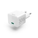 Carregador USB-C PD/QC/GaN 30W Rápido Mini-charger Branco HAM201998