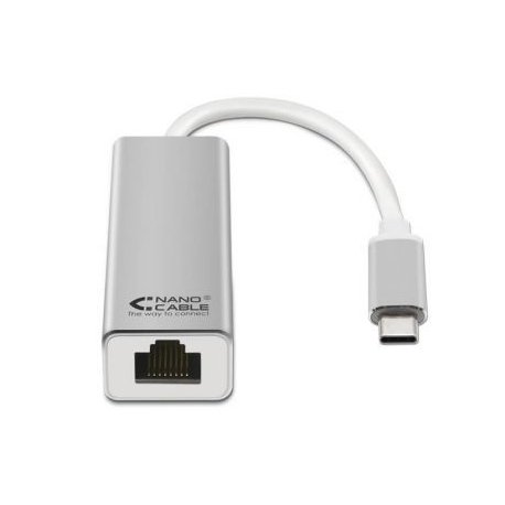 Adaptador USB-C para Ethernet Gigabit Prata NAN10.03.0402