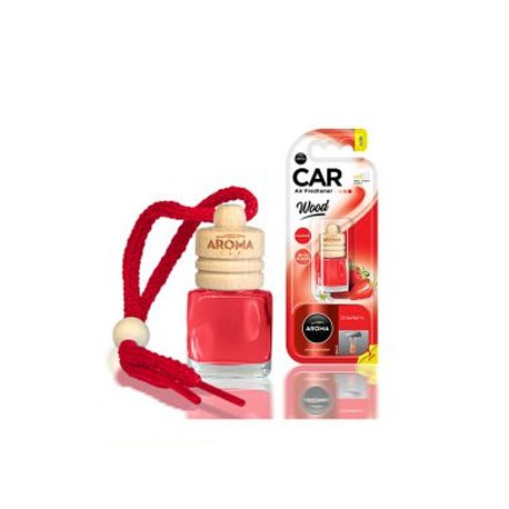 Ambientador Carro Aroma Car Wood Strawberry 6ml 6861174