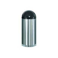 Papeleira 55L Metal EasyPush Aço Inox RUBFGR1536SSSGL