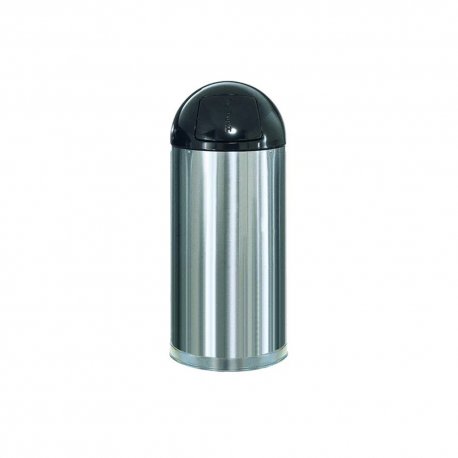 Papeleira 55L Metal EasyPush Aço Inox RUBFGR1536SSSGL