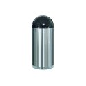 Papeleira 55L Metal EasyPush Aço Inox RUBFGR1536SSSGL