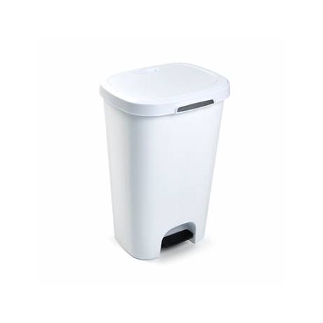 Contentor 50L Plástico c/Pedal Branco 5711214501