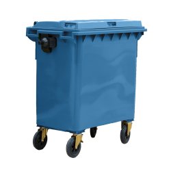 Contentor 800L Plástico 4 Rodas Azul c/Tampa Azul 57172508