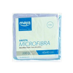 Pano Microfibra Terry 40x40cm Azul Pack 5un 68510148