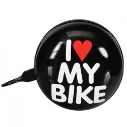 Campainha para Bicicleta I LOVE MY BIKE Preto VELBR2