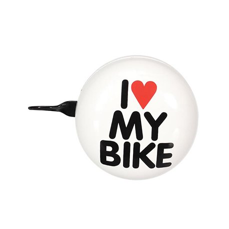 Campainha para Bicicleta I LOVE MY BIKE Branco VELBR3