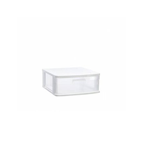 Bloco 1 Gaveta Plástico Sena 40x39x17cm Branco 6881123201