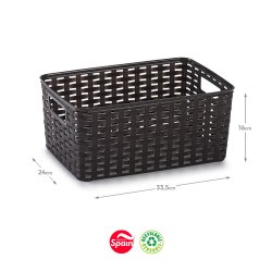 Caixa Arrumação Rattan Nº3 10L Wengue 6623041