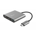 Adaptador TRUST DALYX 3-IN-1 USB-C 23772