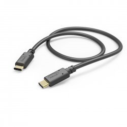 Cabo HAMA 3A, USB Type-C - USB Type-C, 1.0 m, preto - 201589 00201589