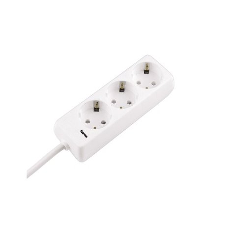 Extensão eléctrica HAMA 3 tomadas, 1,4 mt,branco 30381 00030381