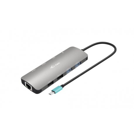 Docking Station i-tec Metal Nano USB-C 2x HDMI com alimentação até 100W s/Carregador C31NANOHDM2DOCPD