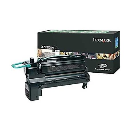 Toner LEXMARK X792X1KG Preto de retorno 20K a 5% - X792 X792X1KG