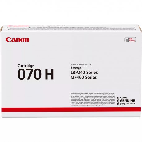 Toner CANON 070H Preto Alto Rendimento - i-SENSYS LBP24x MF46x (10.200) 5640C002