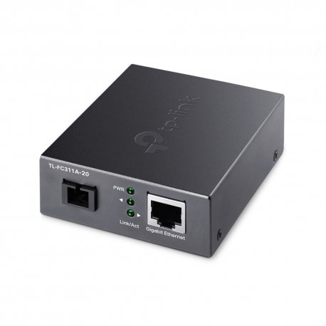 Media Converter TP-Link 1× 100Mbps SC Port, 1× 10/100M RJ45 Port (Auto MDI/MDIX) 20 KM- TL-FC311A-20 FC311A-20