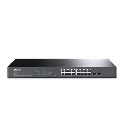 Switch TP-Link JetStream 16 Portas Gigabit Smart Switch com 2 slots SFP SG2218