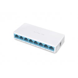 Switch MERCUSYS 8-port 10/100M mini Desktop Switch, 8 10/100M RJ45 ports, Plastic case MS108