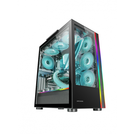 Caixa MARS GAMING MC-ULTRA XXL PREMIUM CUSTOM E-ATX CASE,ARGB DUAL STRIPES,DUAL VERTICAL CHAMBER,BLK MCULTRA