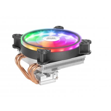 Cooler MARS GAMING MCPU220 CPU COOLER, ARGB 12CM PWM FAN, 4X HEATPIPE, 140W, BLACK MCPU220