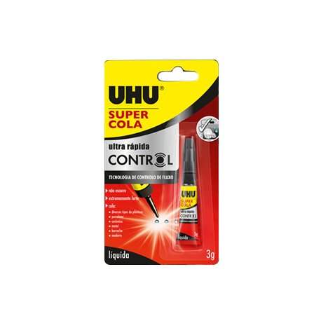 Cola Ultra Rápida 3g Control UHU Super Cola Blister 1un 10736190