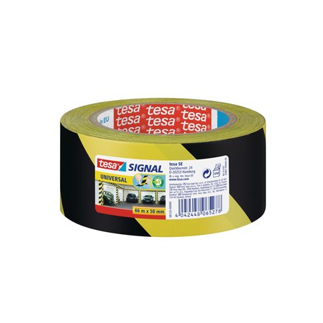 Fita Adesiva PP Sinalização Amarelo/ Preto 50mmx66mts 1un 15658133