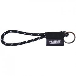 Fita Lanyards Short Nautic Preto / Branco ø7 x 175 mm LAN1020