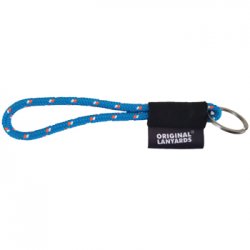 Fita Lanyards Short Nautic Azul Claro / Laranja ø7 x 175 mm LAN1021