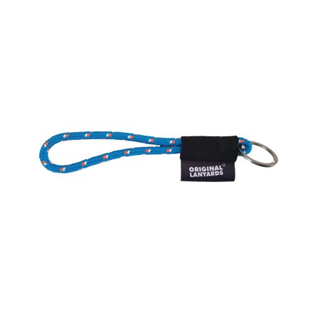 Fita Lanyards Short Nautic Azul Claro / Laranja ø7 x 175 mm LAN1021