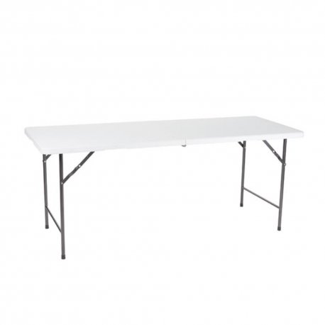 Mesa Dobrável Branco 180x70x74cm VELFP183