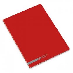 Caderno Agrafado A5 Pautado Ambar School Vermelho 48Fls 1un 17320150118