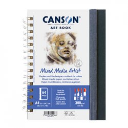 Caderno Canson Artbook Mixed Media Artist A4 300g 56Fls 10800L007