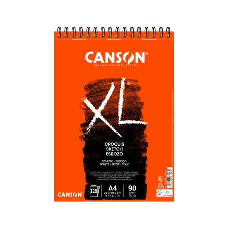 Bloco Espiralado Canson XL Croquis A4 90g 120Fls 108787103