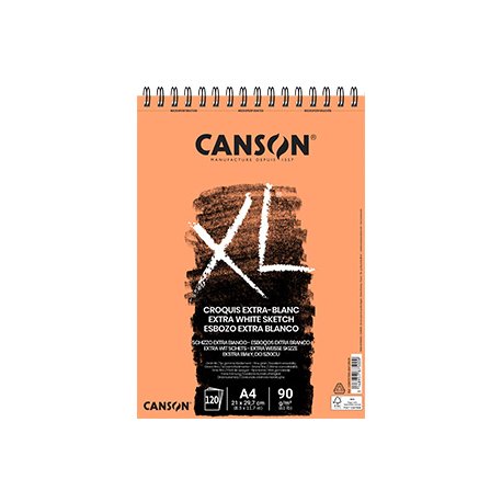 Bloco Espiralado Canson XL Extra Blanc A4 90g 120Fls 108787500