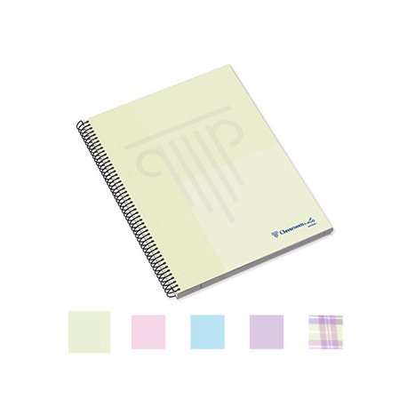 Caderno Espiral A4 Quadriculado Ambar WB Sortido Pastel 1un 1731201