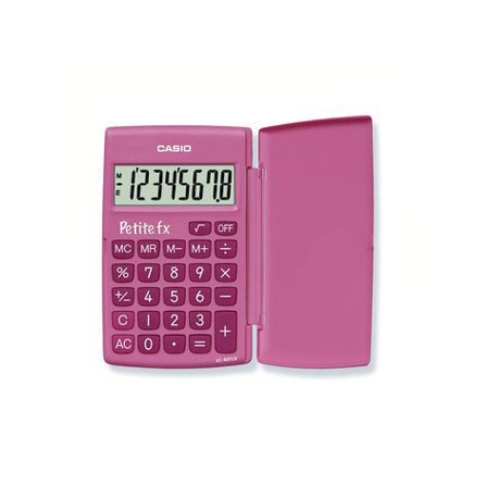 Calculadora de Bolso Casio LC401LV Rosa 8 Digitos CAS-LC401LVPK