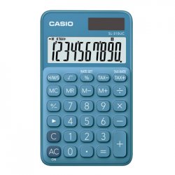 Calculadora de Bolso Casio SL310UCBU Azul Turquesa 10 Digito CAS-SL310UCBU