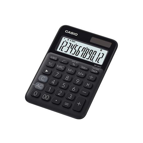 Calculadora Secretária Casio MS20UCBK Preto 12 Dígitos CAS-MS20UCBK