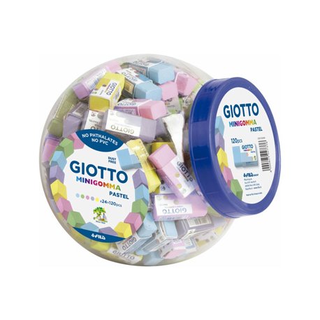 Borracha Happy Gomma Giotto Cores Pastel Bomboneira 120un 111233900