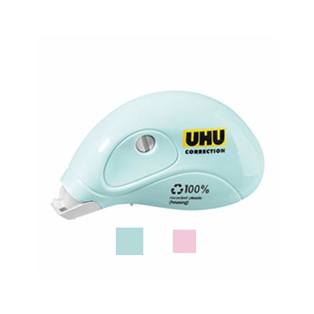 Corretor Fita Mini Roller UHU 5mmx6m Sortido Pastel 1un 10741138