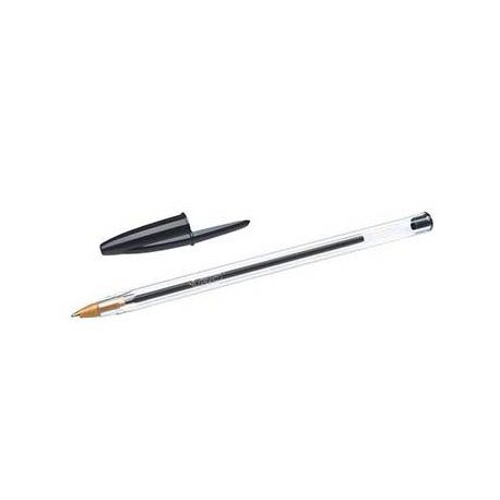 Esferográfica Preto 1mm Ball Point BIC Cristal 50un 1171051