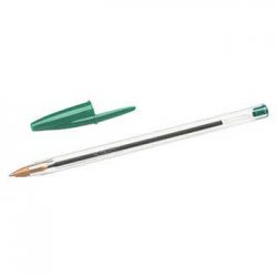 Esferográfica Verde 1mm Ball Point BIC Cristal 50un 1171053